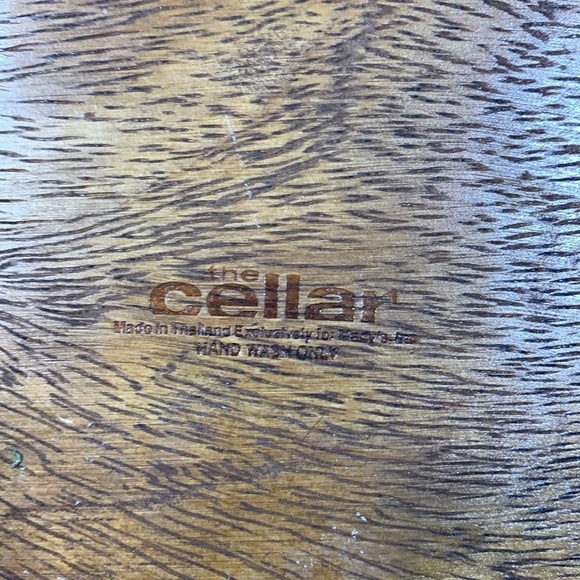 Apple & Pear Shaped Wood Carved Serving Snack Bowls by Macy’s The Cellar - Picture 6 of 9